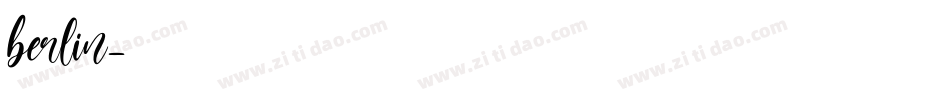 berlin字体转换