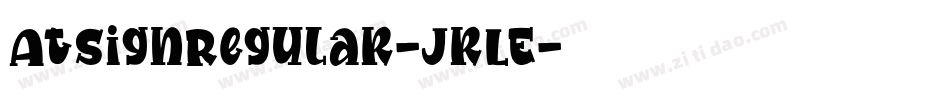 AtSignRegular-JrLE字体转换