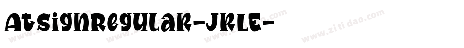 AtSignRegular-JrLE字体转换