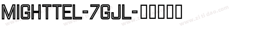 Mighttel-7GJl字体转换
