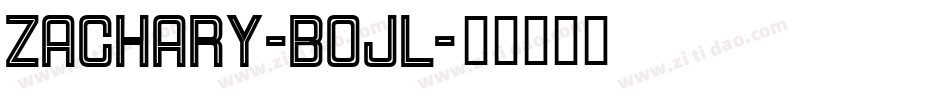 Zachary-B0Jl字体转换