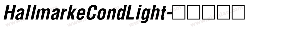 HallmarkeCondLight字体转换