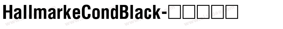 HallmarkeCondBlack字体转换