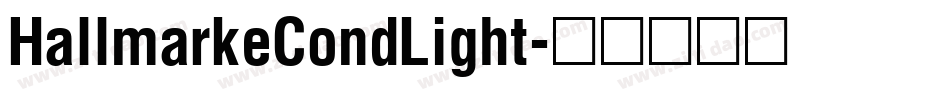 HallmarkeCondLight字体转换
