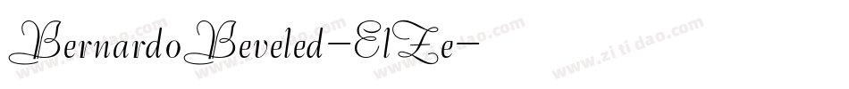 BernardoBeveled-ElZe字体转换