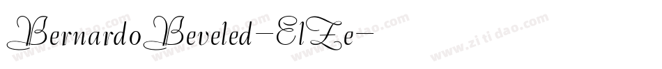 BernardoBeveled-ElZe字体转换