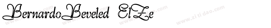 BernardoBeveled-ElZe字体转换
