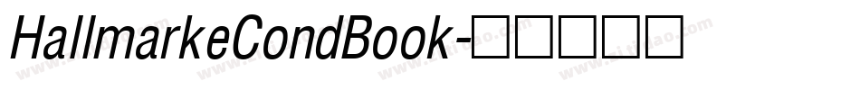 HallmarkeCondBook字体转换