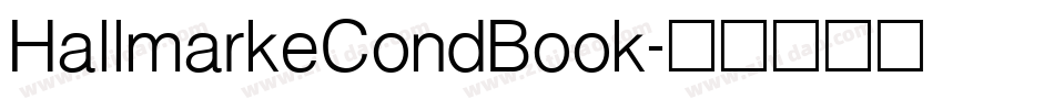 HallmarkeCondBook字体转换