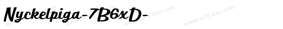 Nyckelpiga-7B6xD字体转换