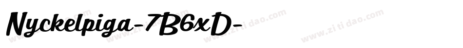 Nyckelpiga-7B6xD字体转换