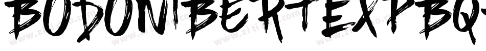 BodoniBertExpBQ-Light字体转换