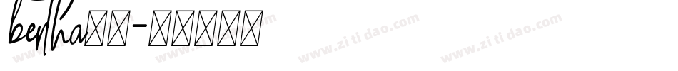 bertha字体字体转换