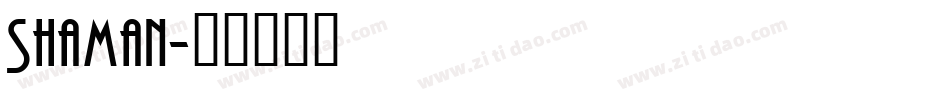 Shaman字体转换