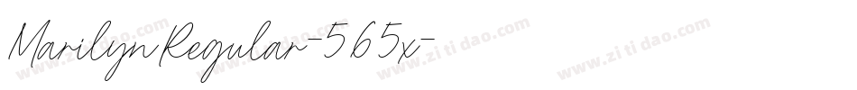 MarilynRegular-565x字体转换
