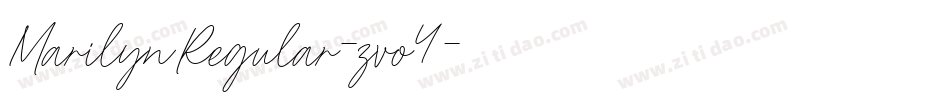 MarilynRegular-zvo4字体转换