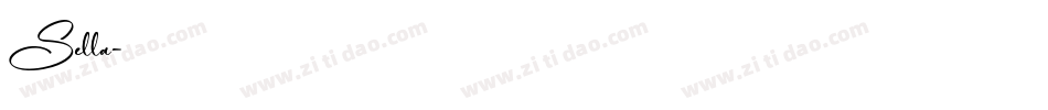 Sella字体转换