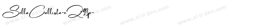 SellaCallista-eZ93p字体转换