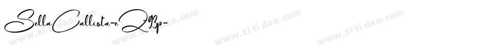 SellaCallista-eZ93p字体转换