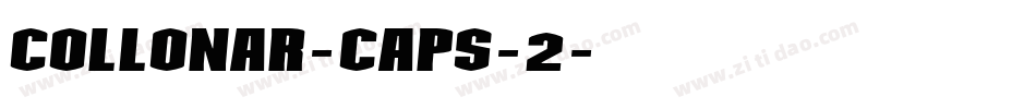 COLLONAR-CAPS-2字体转换