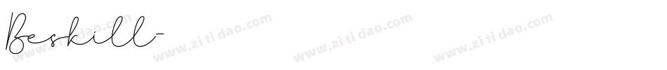 Beskill字体转换