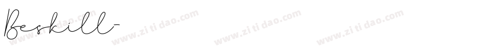 Beskill字体转换
