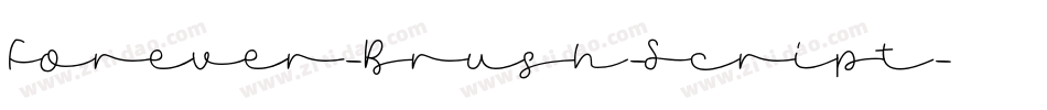 Forever-Brush-Script字体转换