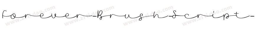 Forever-Brush-Script字体转换