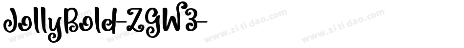 JollyBold-ZGW3字体转换