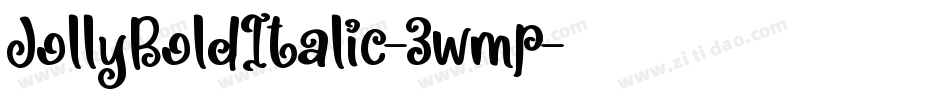 JollyBoldItalic-3wmp字体转换