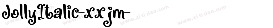 JollyItalic-xxjm字体转换