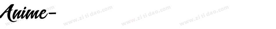 Anime字体转换