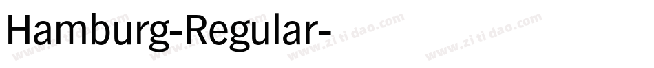 Hamburg-Regular字体转换