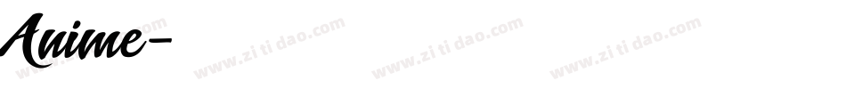 Anime字体转换