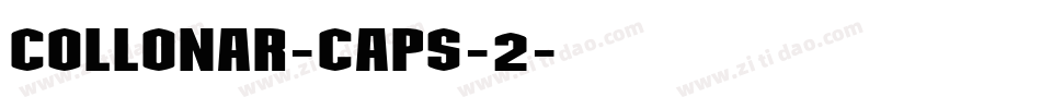 COLLONAR-CAPS-2字体转换