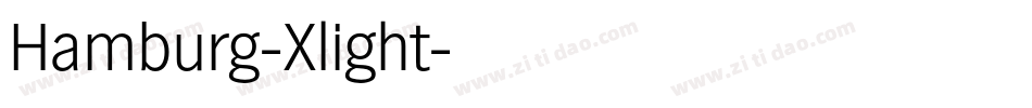 Hamburg-Xlight字体转换