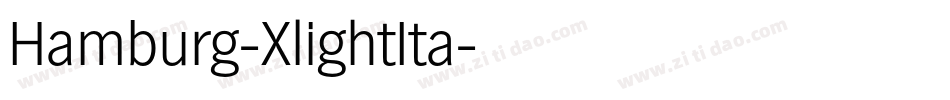 Hamburg-XlightIta字体转换