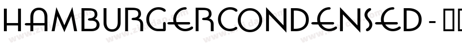 HamburgerCondensed字体转换