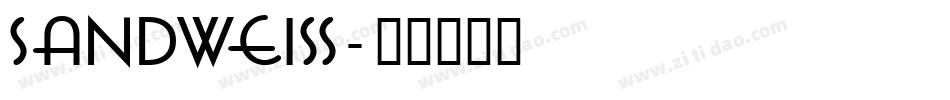 Sandweiss字体转换