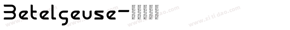 Betelgeuse字体转换