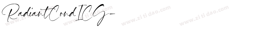 RadiantCondICG字体转换