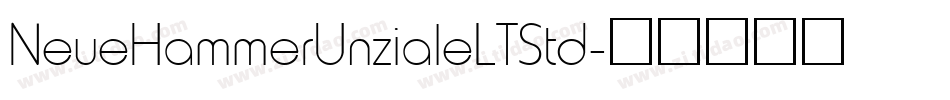 NeueHammerUnzialeLTStd字体转换