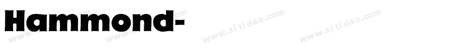 Hammond字体转换