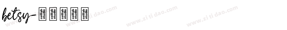 betsy字体转换