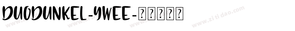 DuoDunkel-ywee字体转换