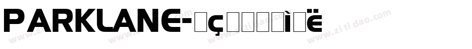 PARKLANE字体转换