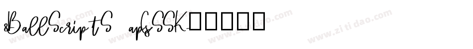8BallScriptSCapsSSK字体转换