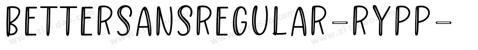 BetterSansRegular-rYPp字体转换