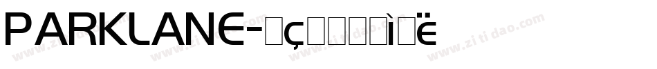 PARKLANE字体转换
