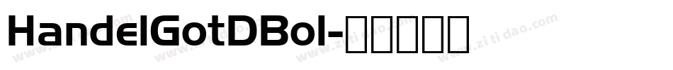 HandelGotDBol字体转换